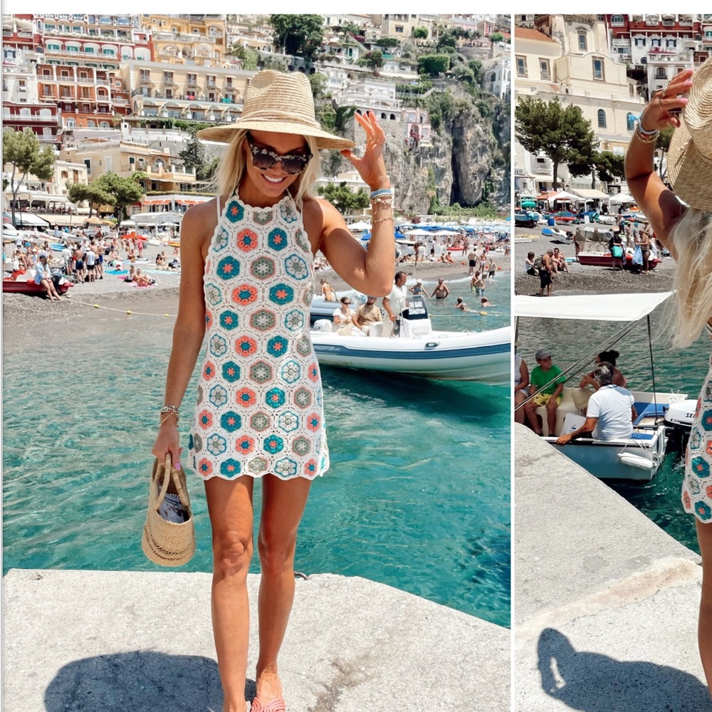 Show Me Your MuMu Multicolor Crochet Dress - Picture 3 of 9